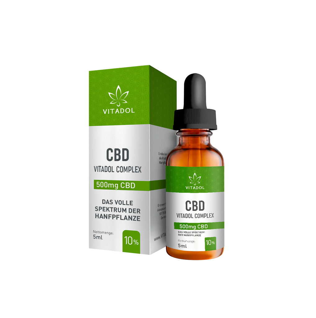 Vitadol Complex – Bio CBD Öl 10% (500mg) – 5ml - cbdserenity