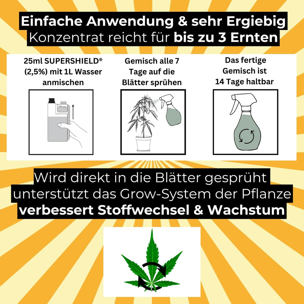 Cannabis Supershield - Bio Pflanzenwuchs Beschleuniger - 500ml - cbdserenity