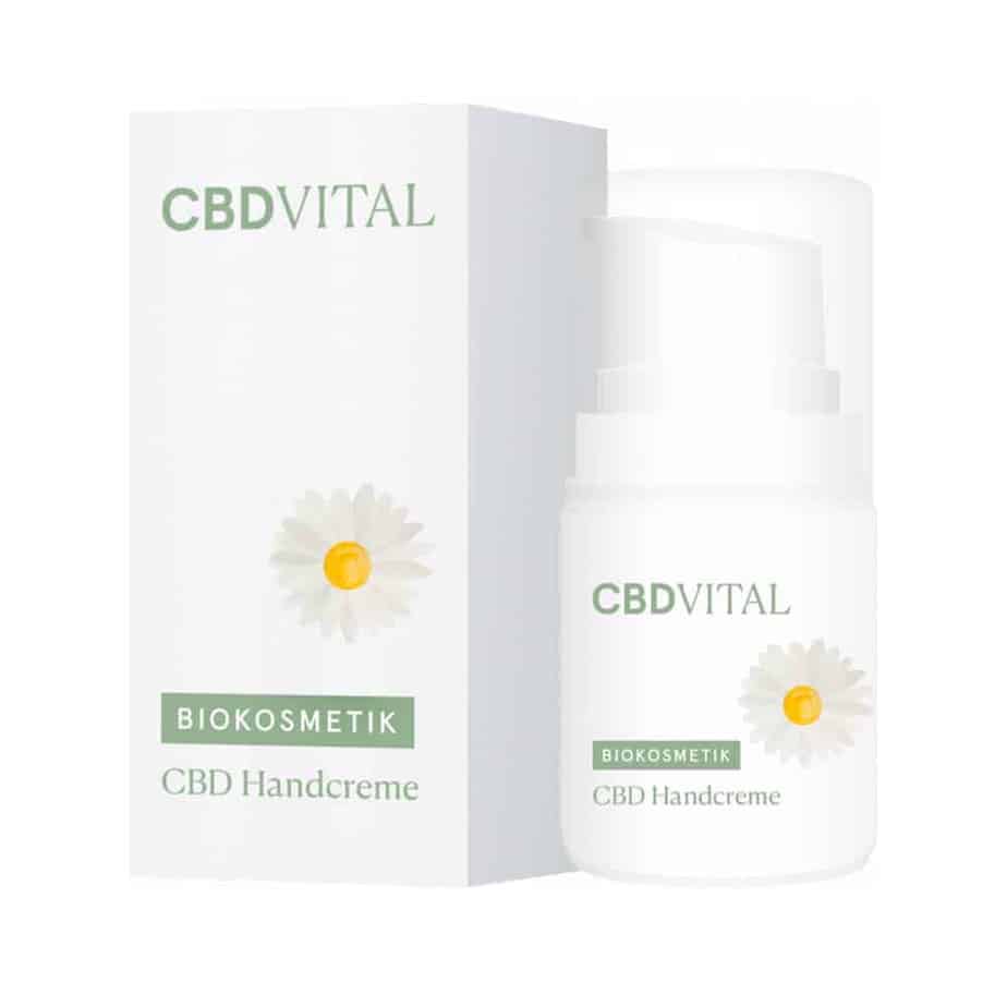 CBD VITAL - CBD Handcreme - CBD Creme mit 1% (100mg) CBD - 50ml - cbdserenity