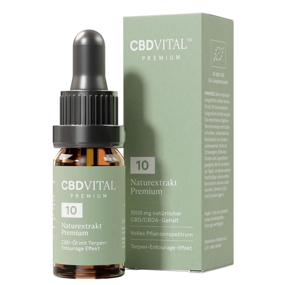 CBD VITAL | Naturextrakt Premium Öl 10% | Hochwertiges Vollspektrum