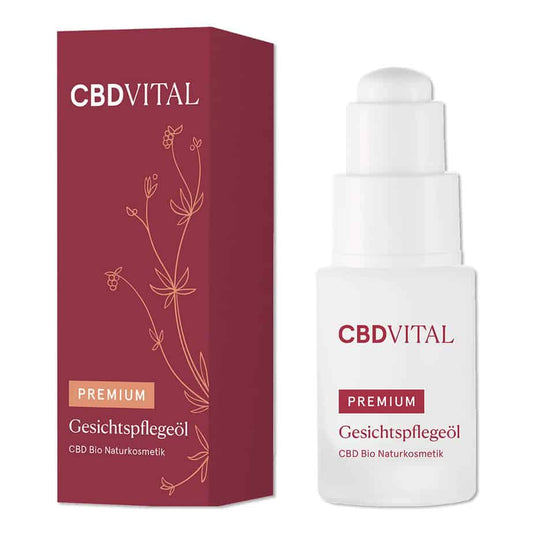 CBD VITAL | Premium Gesichtspflegeöl 0.5% (100mg) | Natürliche Hautpflege

