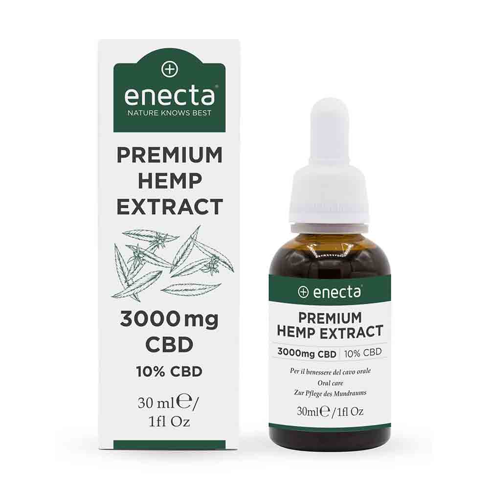 Enecta Premium Hemp Extract CBD Öl 10% (30ml) | Hochdosiertes Vollspektrum