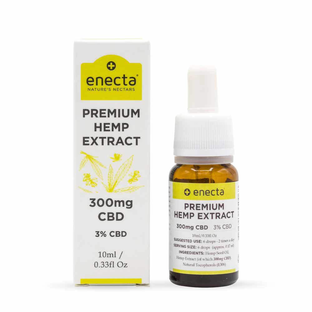 Enecta Premium Hemp Extract  CBD Öl 3% (300mg) – 10ml - cbdserenity