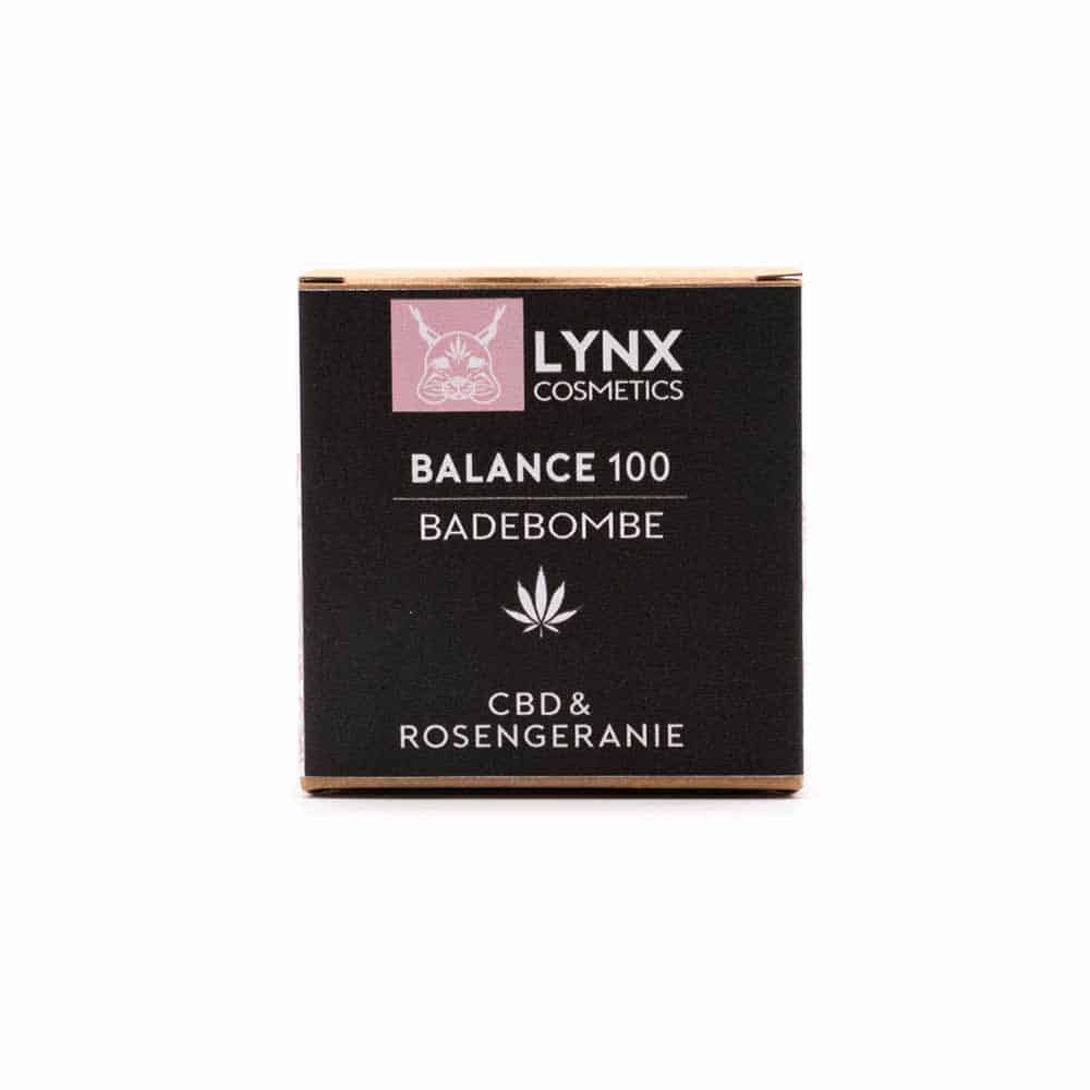 LYNX - CBD Badekugel Rosengeranie - Balance (100mg) CBD - 140g - cbdserenity