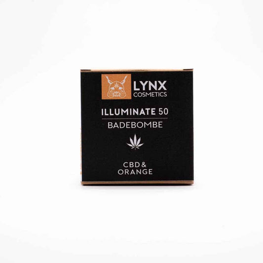 LYNX - CBD Badekugel Orange & Grapefruit - Illuminate (100mg) CBD - 140g - cbdserenity