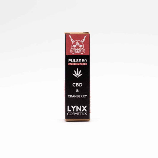 LYNX CBD Lippenpflegestift - PULSE 50 - Cranberry - Kupfer - 50mg CBD - 5g - cbdserenity