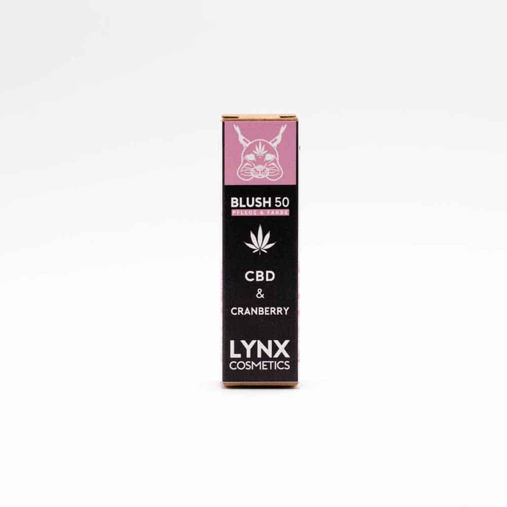 LYNX CBD Lippenpflegestift - BLUSH 50 - Cranberry - Rosa - 50mg CBD - 5g - cbdserenity