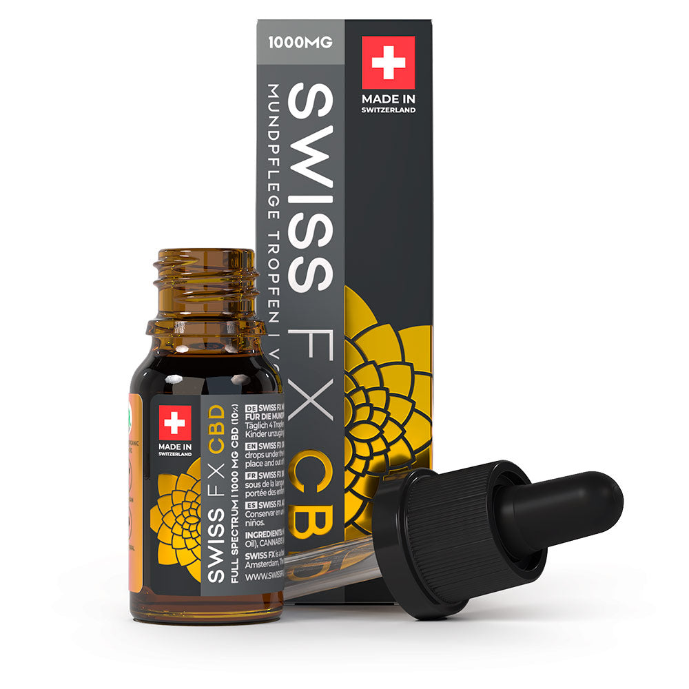 Swiss FX Vollspektrum CBD Öl 10% (1.000mg) – 10ml | Bio & Hochwertig