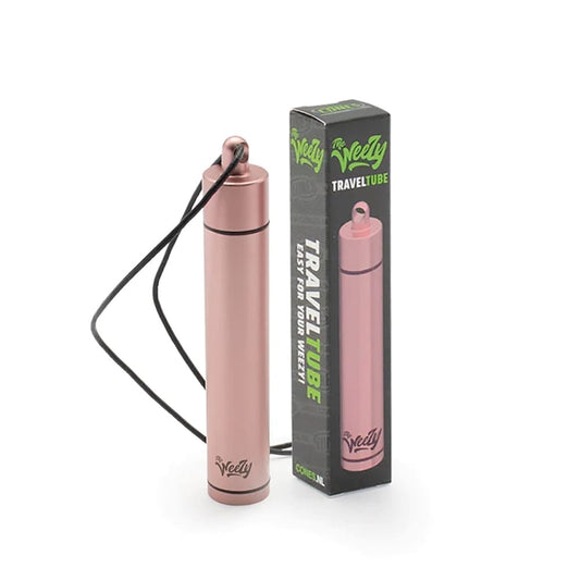 The Weezy Aluminium Pfeife Accessoires - Travel Tube Rose - cbdserenity