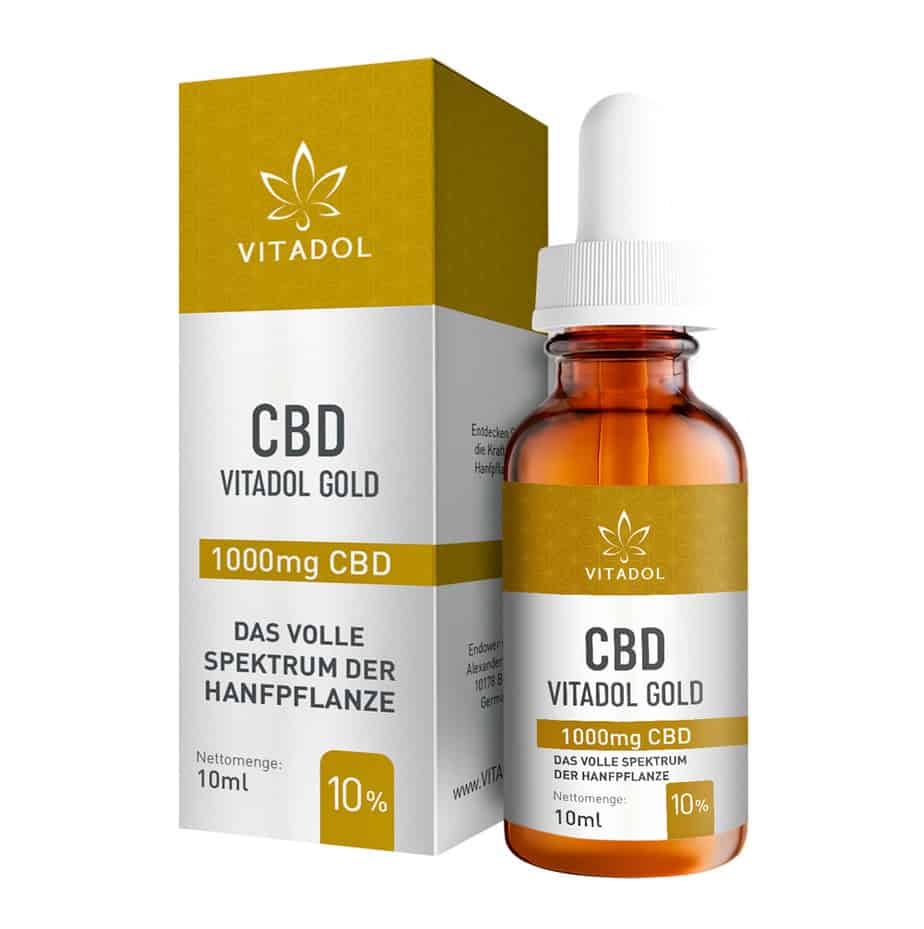 Vitadol Gold - Bio CBD Öl 10% (1.000mg) - 10ml - cbdserenity