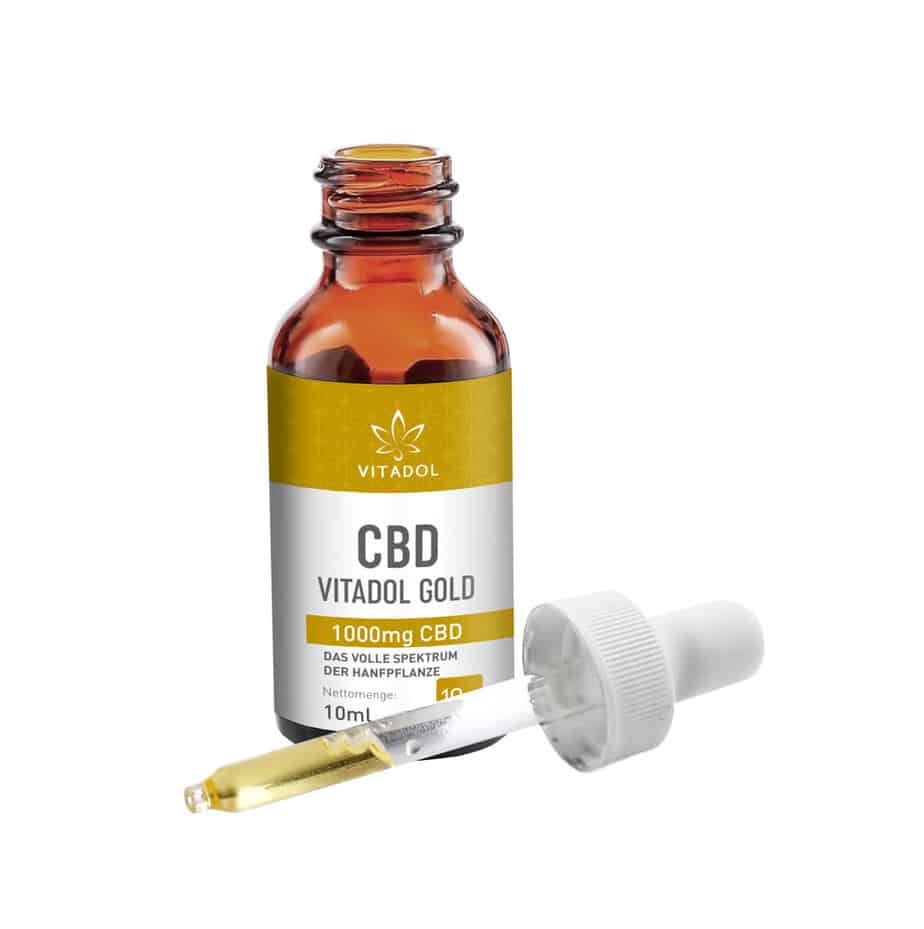 Vitadol Gold - Bio CBD Öl 10% (1.000mg) - 10ml - cbdserenity