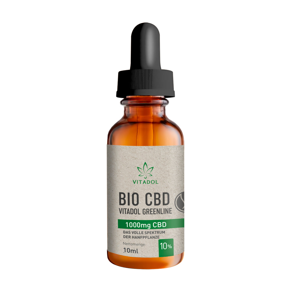 Vitadol Greenline - Bio CBD Öl 10% (1.000mg) - 10ml - cbdserenity