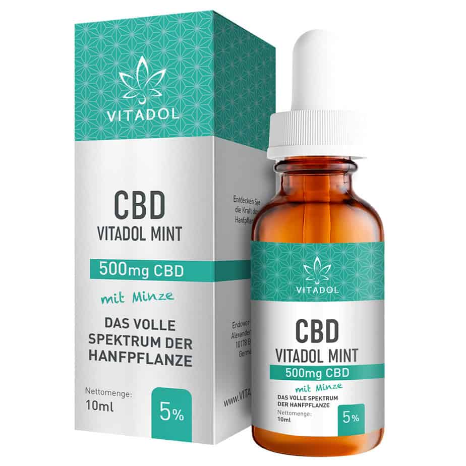 Vitadol Mint - Bio CBD Öl 5% (500mg) – 10ml | Frisch & Mild