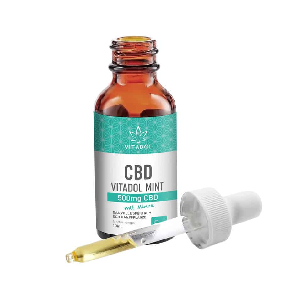 Vitadol Mint - Bio CBD Öl - 5% (500mg) - 10ml - cbdserenity