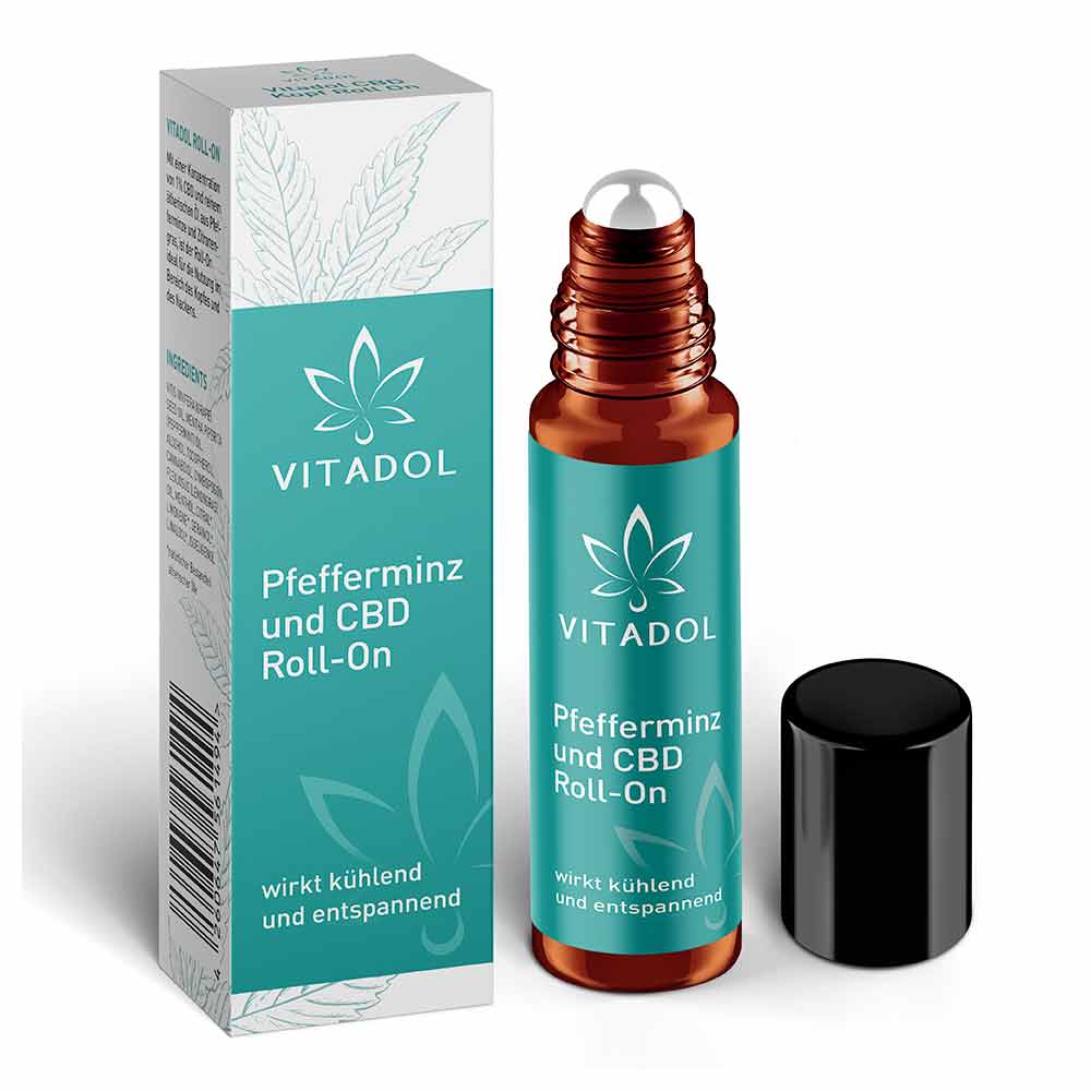 Vitadol Pfefferminz & CBD Kopf Roll-On – 10 ml - cbdserenity